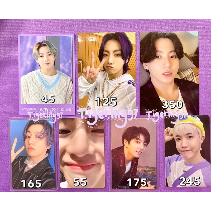(baca deskripsi)Bts photocard jungkook tear o pajama be butter cream cardi butter message card swz j