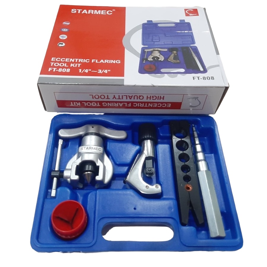 FLARING tool FT 808 LENGKAP reamer cutter swaging box alat pasang pipa AC