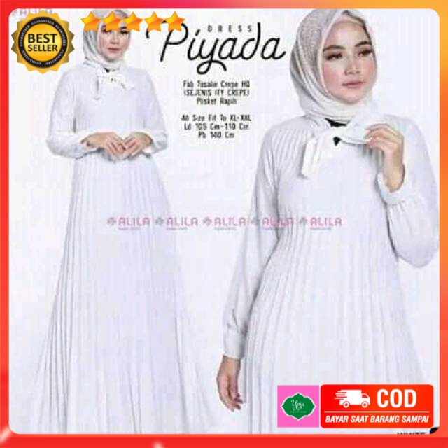 Gamis Plisket Putih Polos Hyget Premium Terbaru Fashion Muslim Dewasa Kekinian Viral Simple Mewah Ori Asli Brukat Jumbo Rayon Syari Modern Elegan Set Jilbab Sakura Not Polos Polkadot Motif Bunga Azahra 2 In 1 Aisyah Original Aden