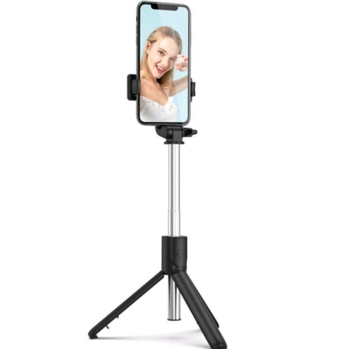 Tongsis bluetooth R1 3in1 / tripod bluetooth R1 / wireless tongsis hp MACARON