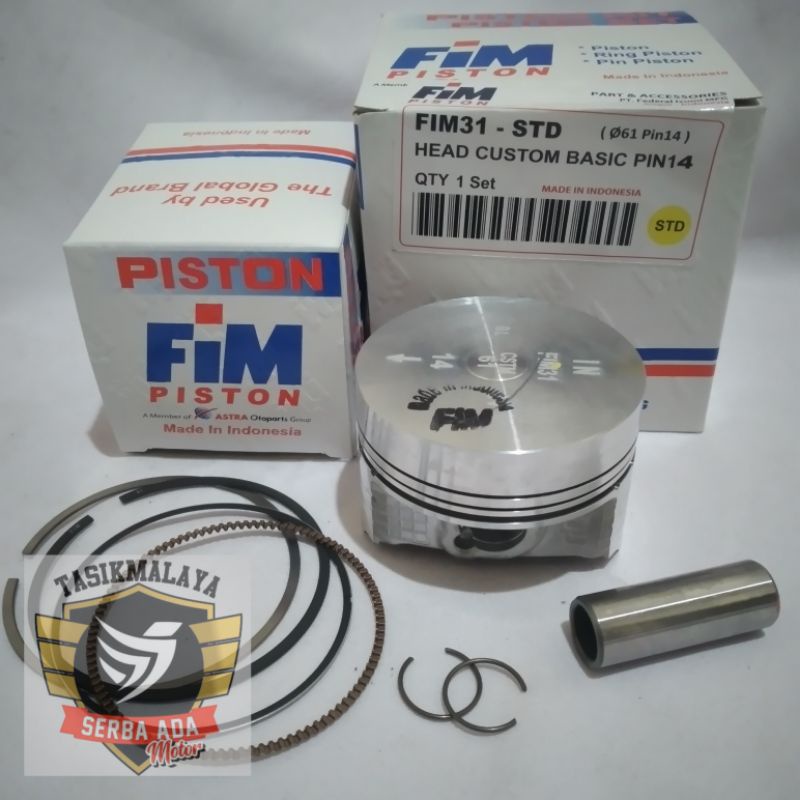 PISTON KIT FIM31 CUSTOM DOME MENTAH PEN 14 DIAMETER 61-63