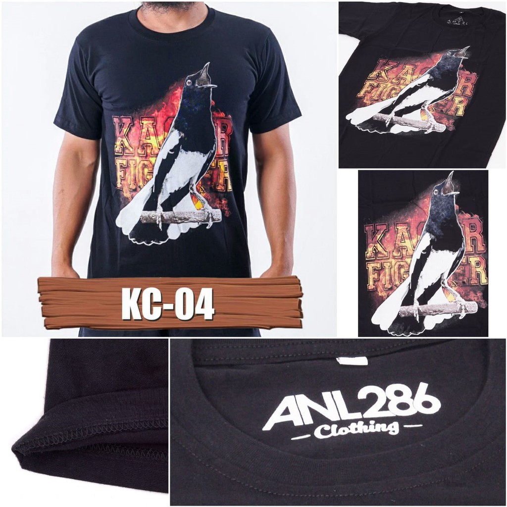 KC04, Kaos Burung Kacer ,  Kicau Mania Indonesia , Baju Burung Kicau Mania , Kaos Kacer, Baju Kacer
