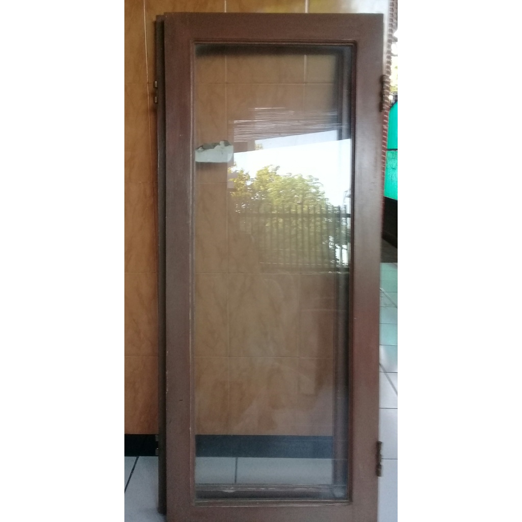 Set Kusen dan Jendela Kaca Jati Putih/GMelina Murah