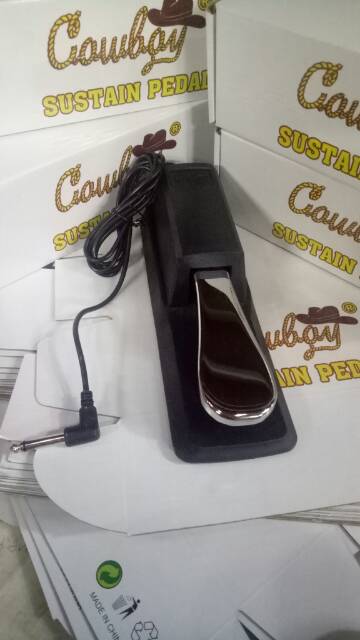 Sustain pedal piano keyboard bonus pick pedal sustain keyboard universal merk COWBOY ORIGINAL