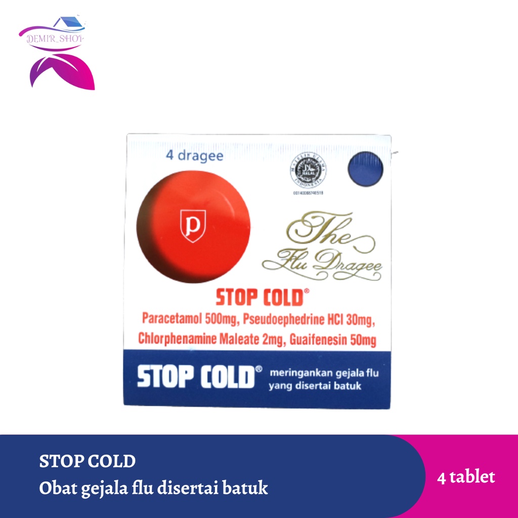 Stop Cold Strip Obat Gejala Flu disertai Batuk / Obat Pilek