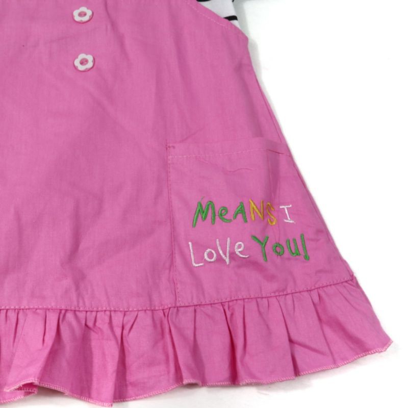 DRESS BABY M.OVERALL FASHION ANAK PEREMPUAN 1-2 TAHUN