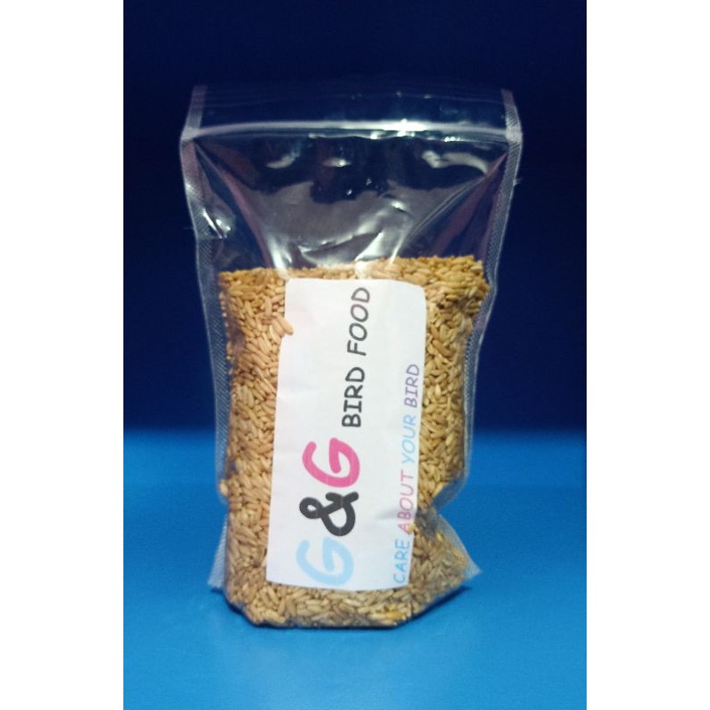 Haver seed kupas 500 gr - pakan burung lovebird kenari falk sunconure