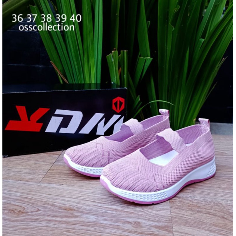 SEPATU FLAT TL308 RAJUT IMPORT ORI KDM SOL KARET | FLAT SHOES