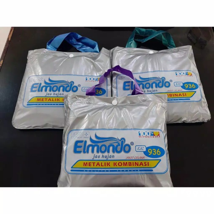 Jas Hujan Jaket Celana Elmondo  Metalik Kombinasi 936