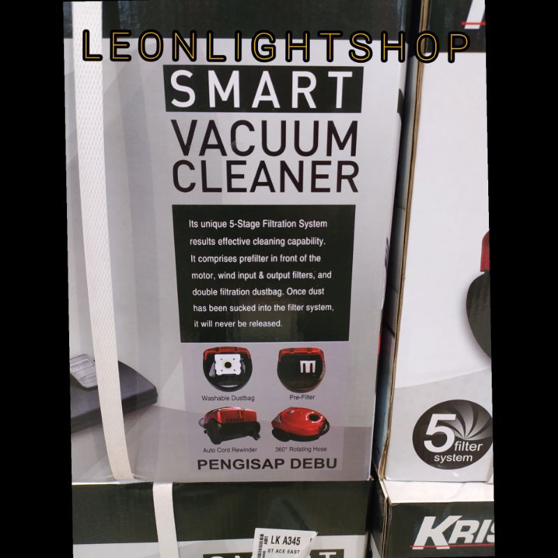 KRISBOW ALAT PENGHISAP DEBU KERING SL237E MERAH/ACE KRISBOW SMART VACUUM CLEANER/KRISBOWVACUMCLEANER