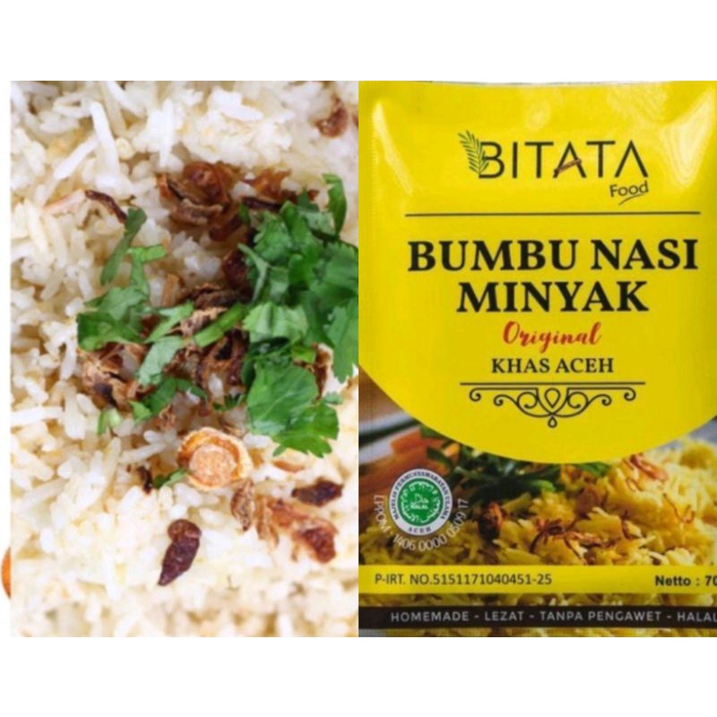 

Bumbu Nasi Minyak Aceh Bitata kemasan saset
