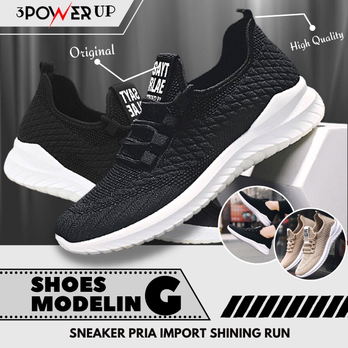 Sepatu Pria Sneaker Import Sepatu Cowok Sepatu Sneaker Olahraga Sport Running Kasual Kekinian
