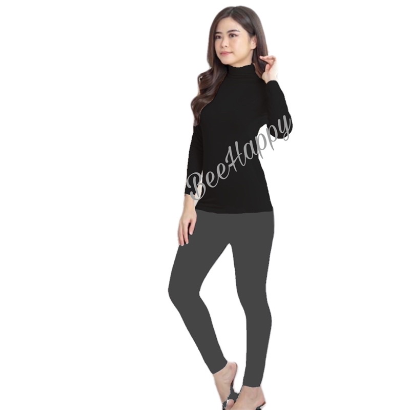 Manset Turtle Neck Lengan Panjang Premium