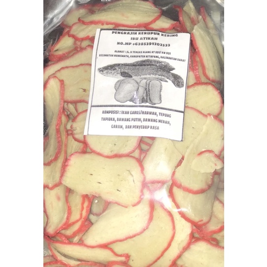 

kerupuk kering ikan gabus