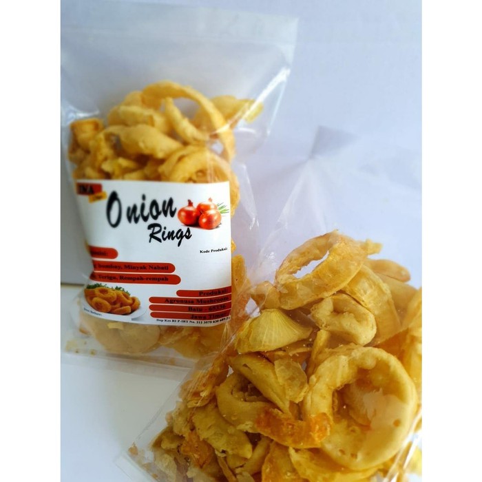 

Keripik Bawang Bombai / Onion Rings (Berat Bersih 100gr)