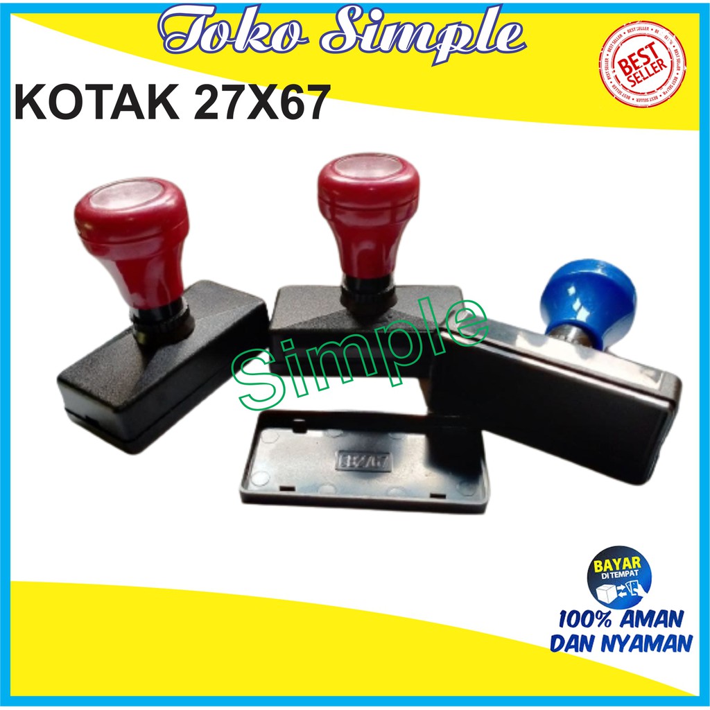 

GAGANG STEMPEL FLASH KOTAK 2767 GAGANG STEMPEL WARNA FLASH UKURAN 27X67