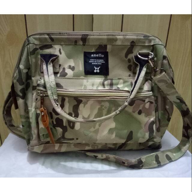 Tas Army selempang Ane*llo bekas second preloved