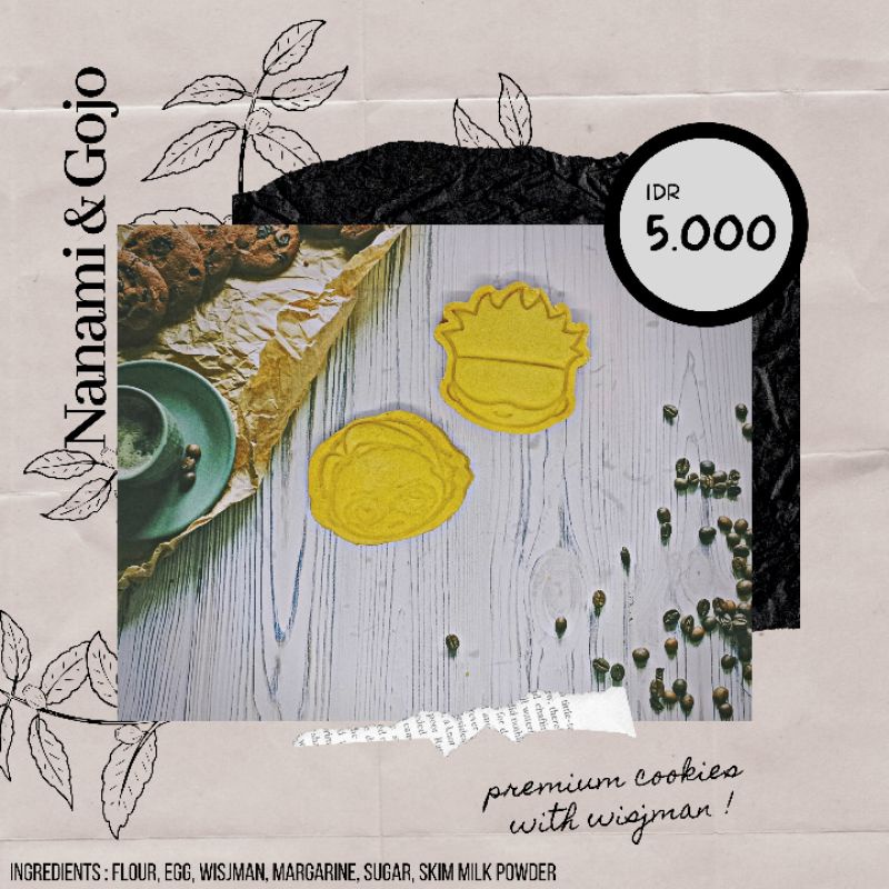 

nanami gojo jujutsu kaisen cookies wysman wisjman butter premium