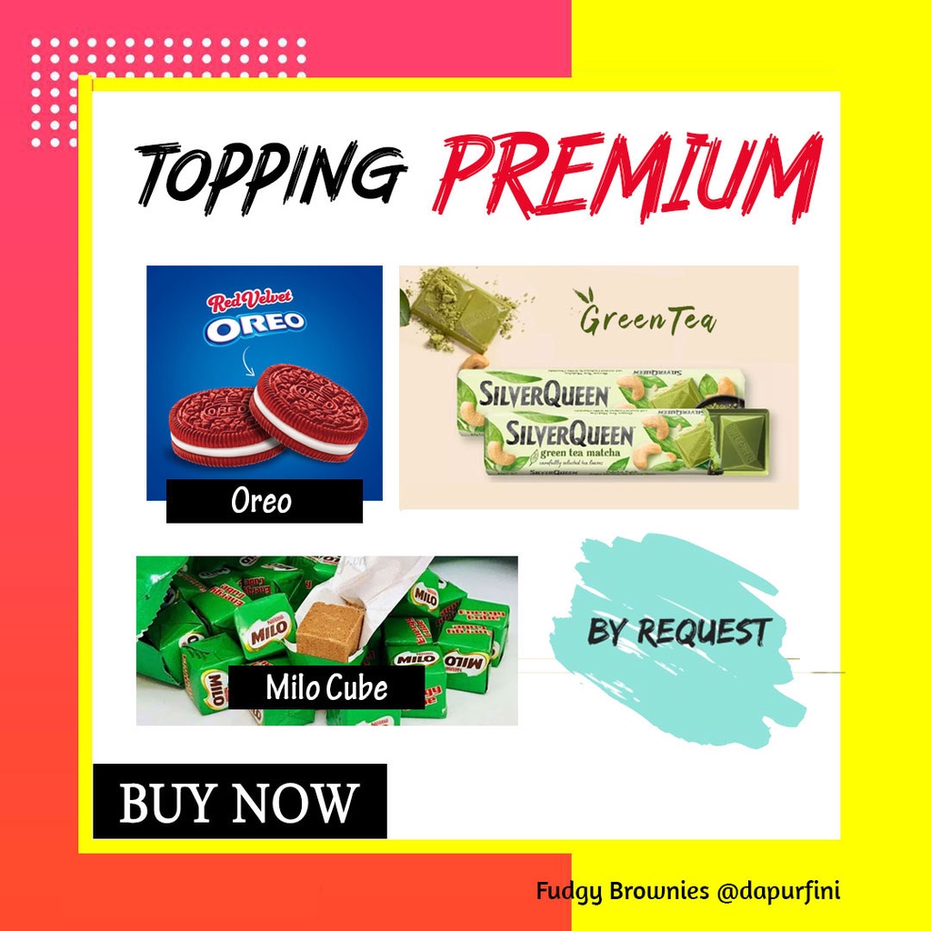 

Topping Premium Brownies