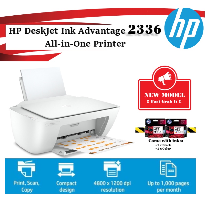 PRINTER HP DESKJET INK ADVANTAGE 2335 2336 2337 2135 PRINT SCAN COPY