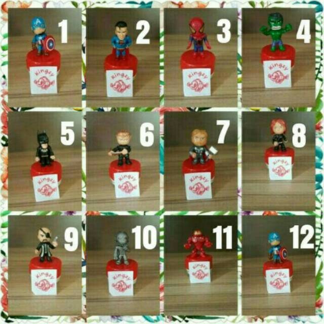 

custom Stamp / stempel nama anak karakter edisi Marvel