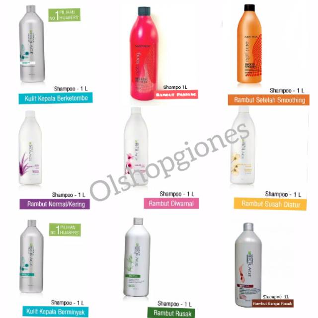 Shampoo shampo Matrix Biolage Opticare hair care aneka varian smooth hydra fiber repair dandruf