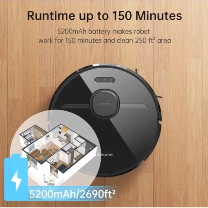 Dreame D9 Pro Robot Vacuum Cleaner Washing Mopping 3000Pa Mi