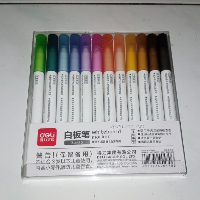 

White Board Marker Isi 12 Buah Spidol Warna Warni