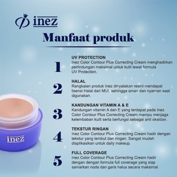 Inez Color Contour Plus Correcting Cream 20 gr / Inez Correcting Cream