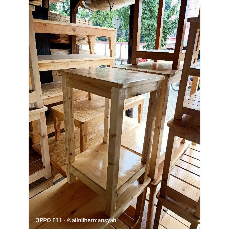 meja dispenser tinggi 80cm