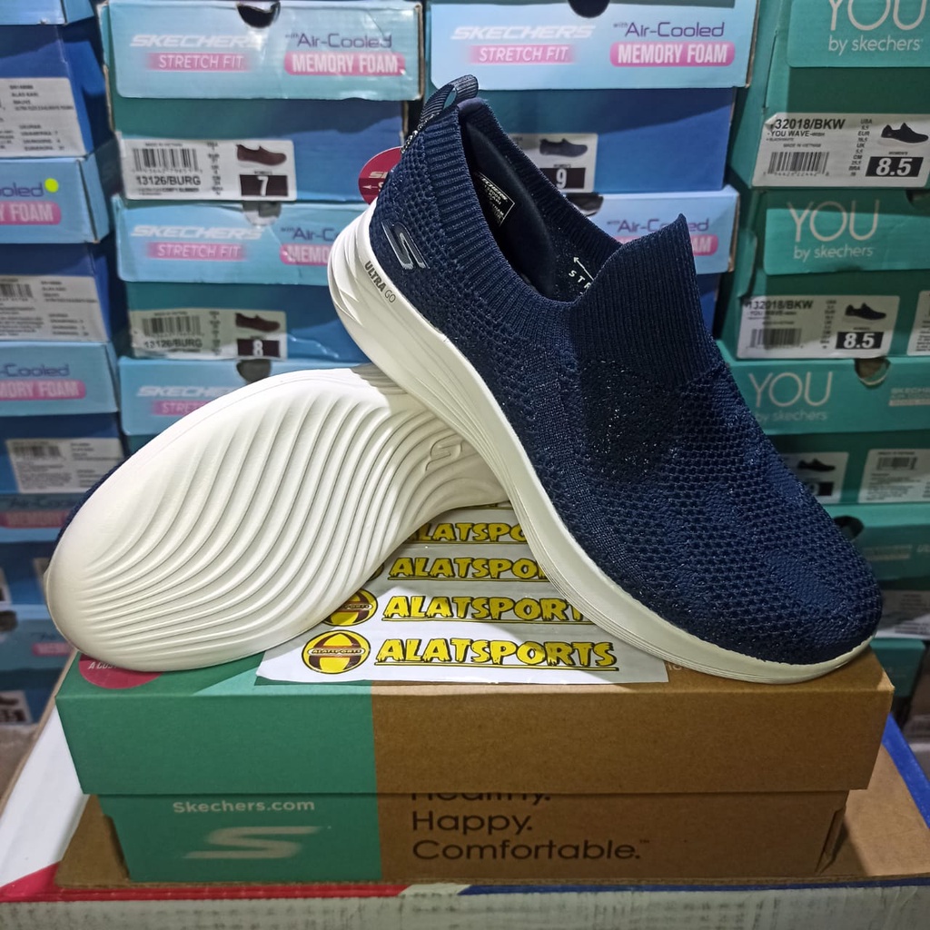 Skechers You Wave Virtue 132005-NVY Sepatu Sneaker Wanita Original