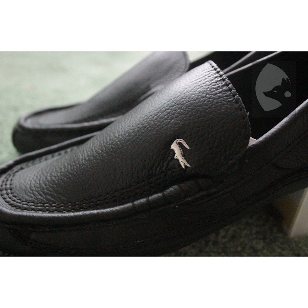 KICK TONE 01 BLACK SLIP ON PRIA KASUAL BS157 BS158 BS159 BS160 BS161 BS16 Slip On Pria Hitam