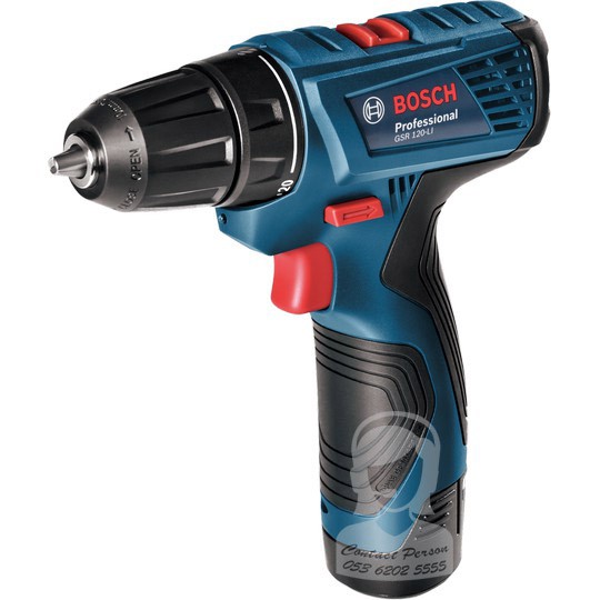 BOSCH GSR120LI CORDLESS DRILL BOR BATERAI