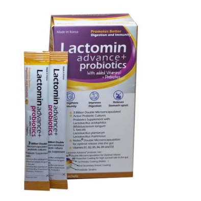 Lactomin Advance + Probiotics Multivitamin & Prebiotics Pencernaan