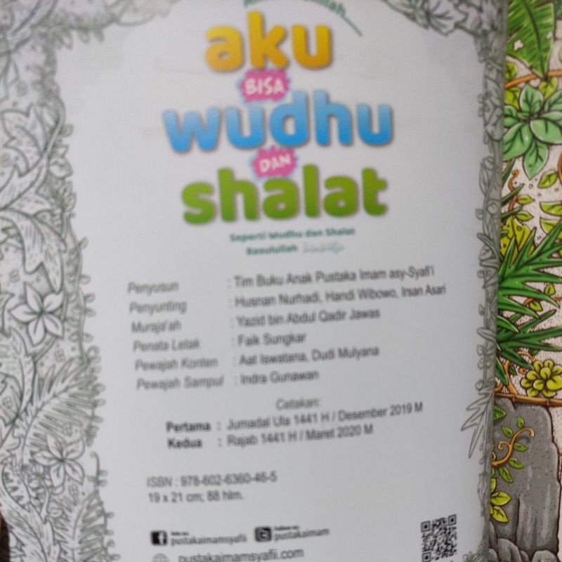 Buku Anak Aku Bisa Wudhu Dan Shalat | Pustaka Imam Syafii