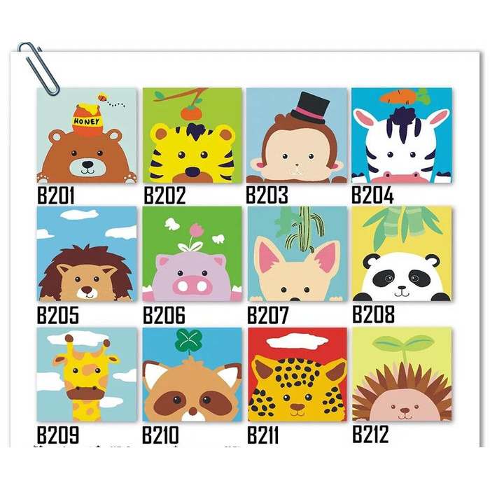 

TERL4RI5 Paint by Numbers Kit DIY Animals, Part 2 - B204