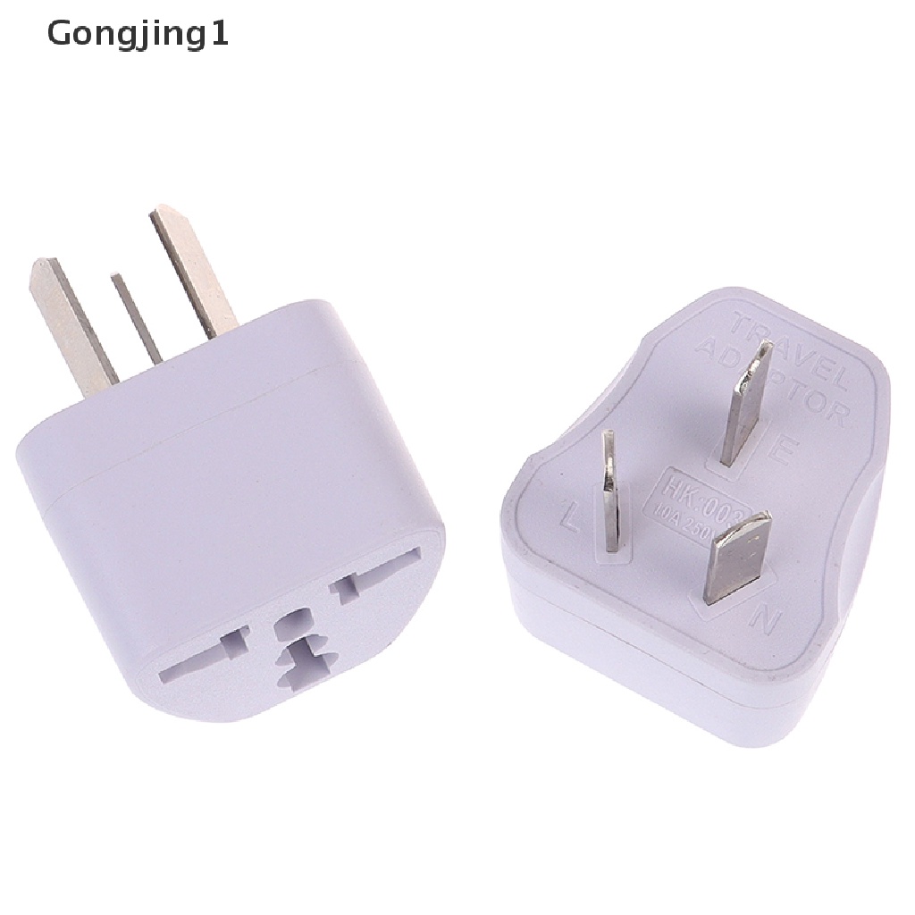 Gongjing1 Adapter Power Plug USA EURO Asia Ke AU 3 Pin Universal Untuk Travel