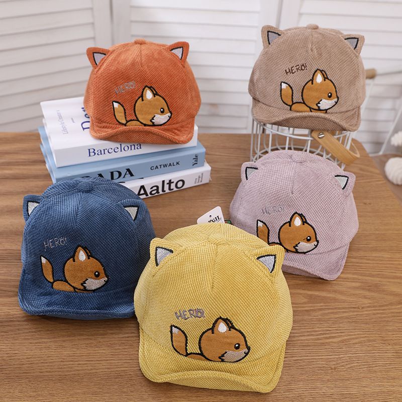 Topi Baseball bayi Fox Hero premium baby caps import