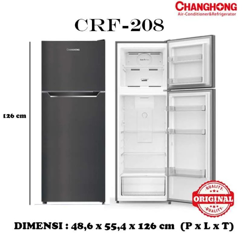promo  Kulkas Changhong CRF208 2 Pintu