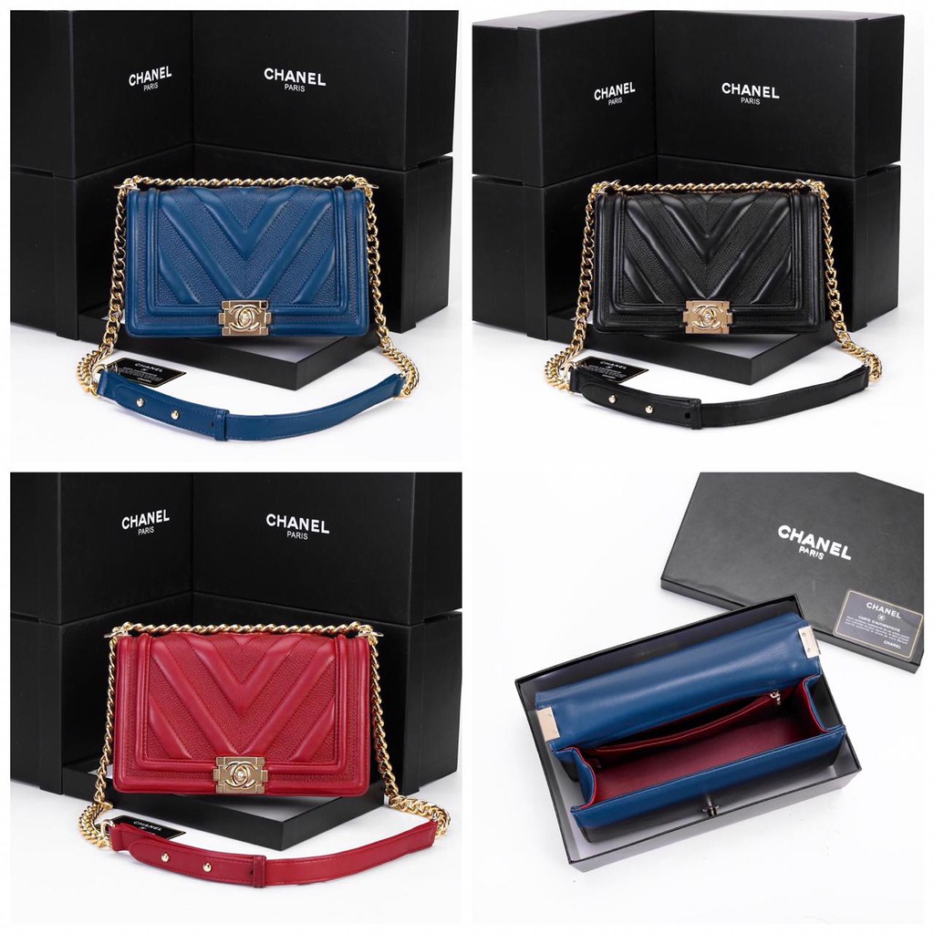 Tas Chanel Chevron Quilted 8816-4 # DEN TAS BATAM MURAH TAS IMPORT TAS BRANDED TAS TERMURAH
