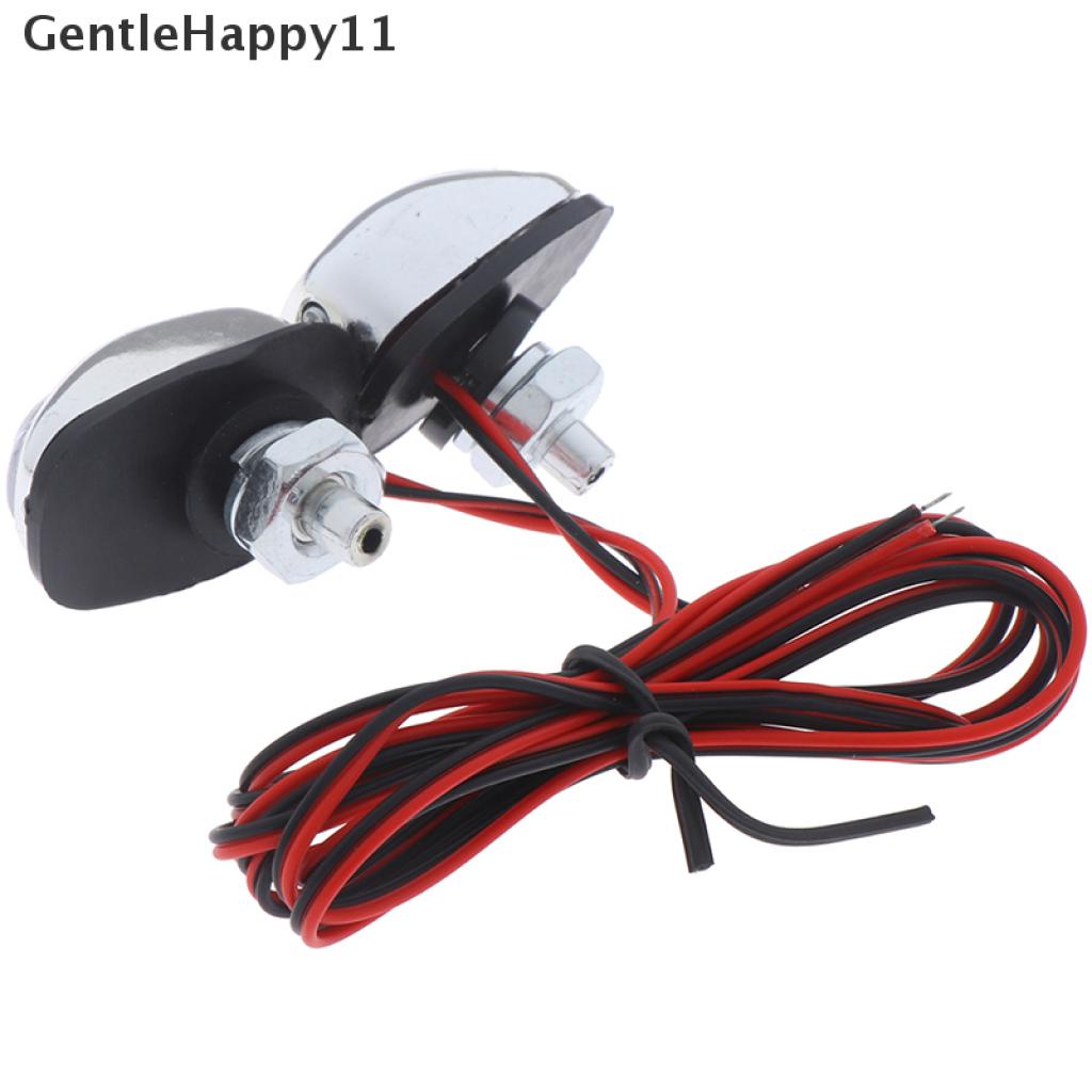 Gentlehappy 2pcs Nozzle Spray Jet Wiper Kaca Depan Mobil Dengan Lampu Led