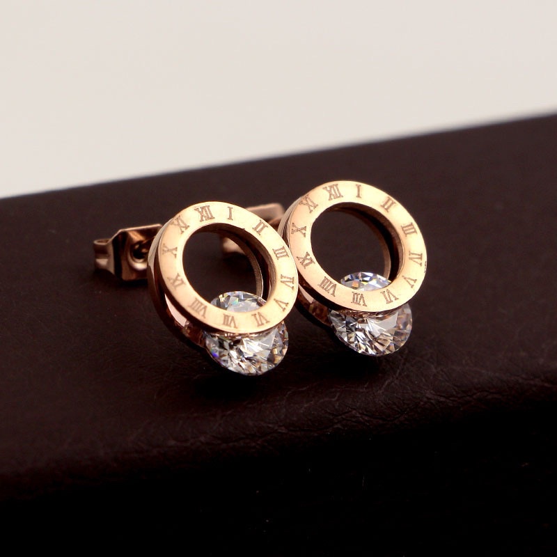 anting titanium Asli stainless steel new diamonde permata