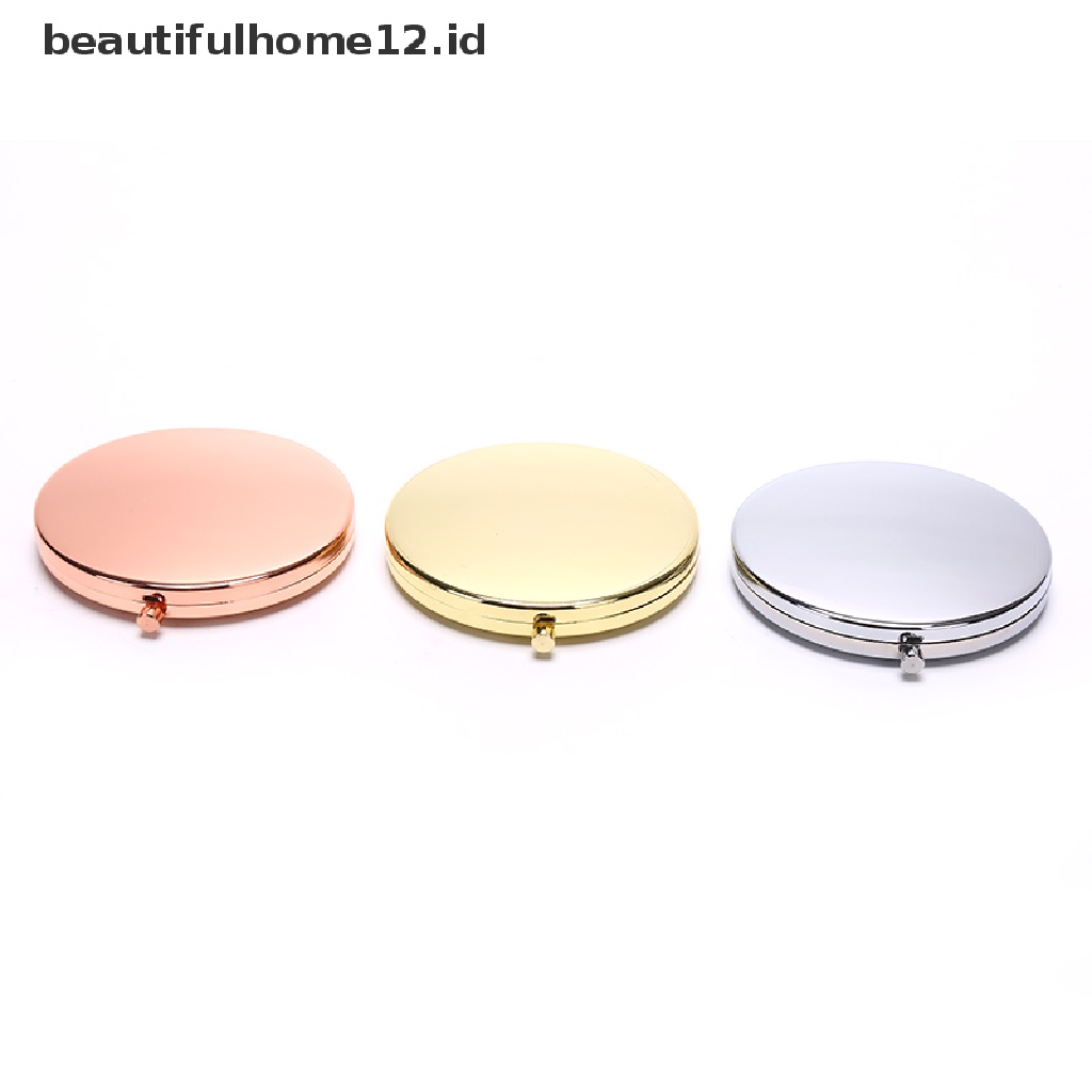 Cermin Makeup Compact Dengan Kaca Pembesar Untuk Travel