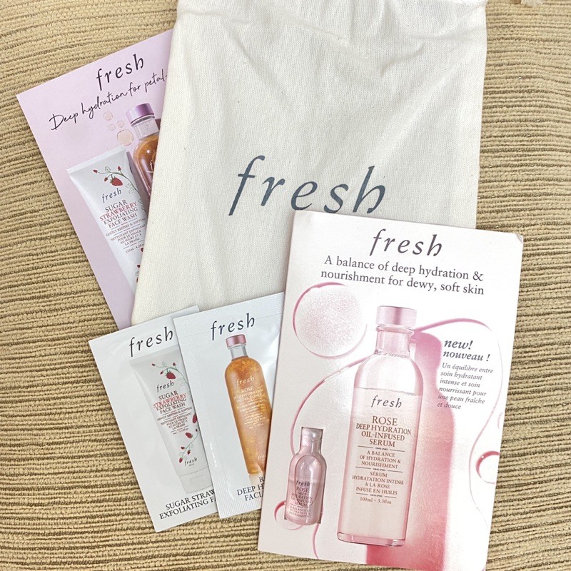 FRESH Sample Kit ( sabun - toner - serum )