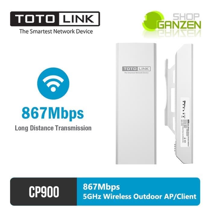 TOTOLINK CP900 - 867mbps 5GHZ. Wireless outdoor AP/Client