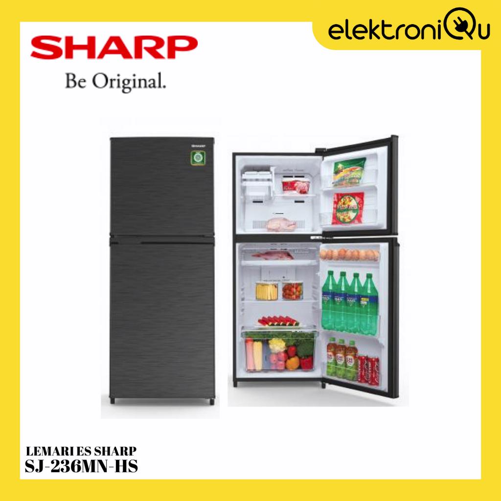 LEMARI ES SHARP 2 PINTU SJ-236MN-HS / KULKAS SHARP 2 PINTU SJ-236MN-HS