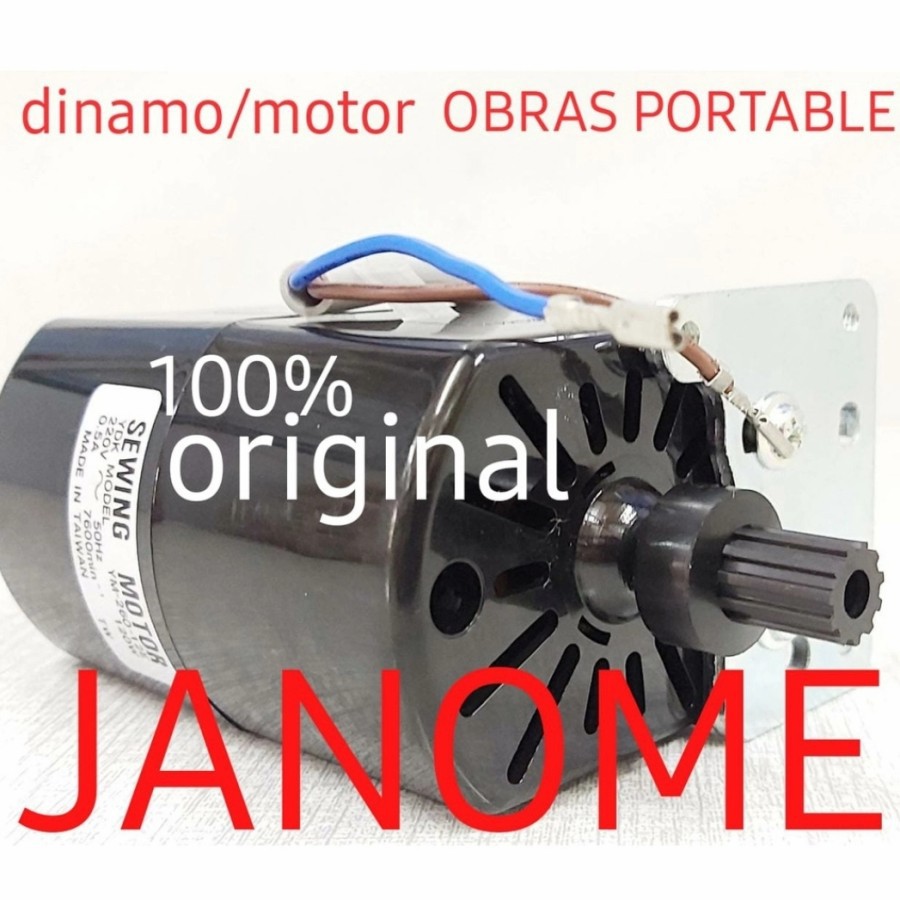 PROMO JANOME ASLI MOTOR DINAMO MESIN OBRAS PORTABLE JANOME