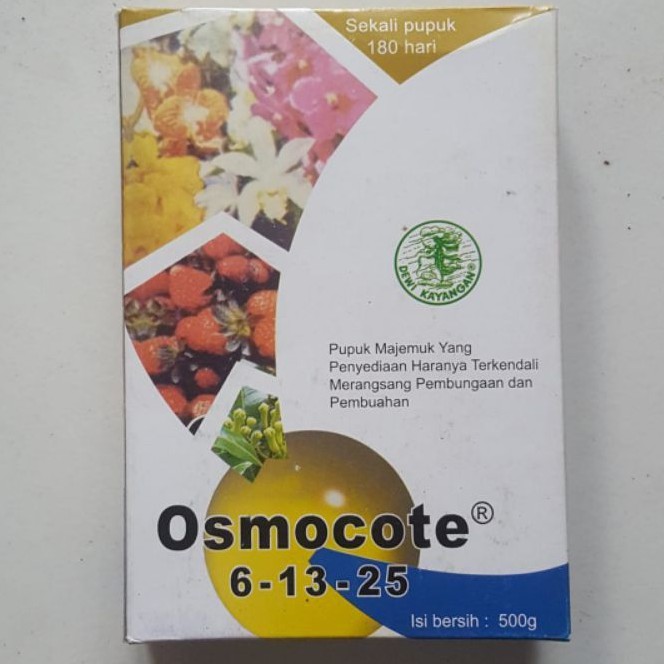 Pupuk Osmocote Dekastar 6-13-25 500Gr Pupuk Bunga Buah Original Kemasan Pabrik