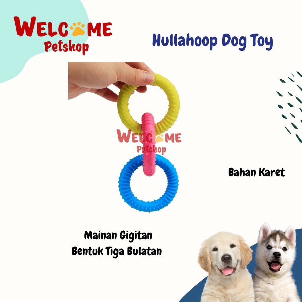 Hullahoop Dog Toy / Mainan Gigitan Anjing / Mainan Anjing