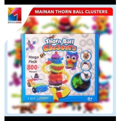 Mainan Edukasi Anak Bunchems Thorn Ball isi 150 - 200 - 600 - 800 Pcs